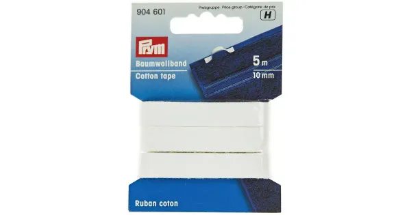Kantpael 10 mm/5 m valge