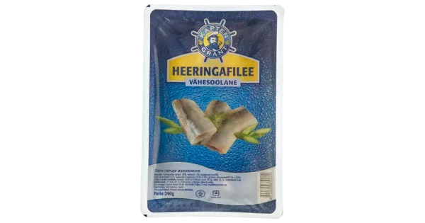 Kapten Grant Heeringafilee Vähesoolane 240 G