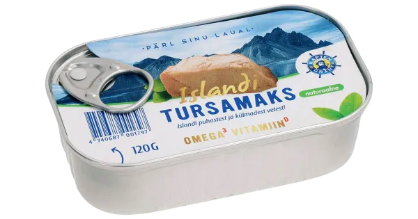 Kapten Grant islandi tursamaks naturaalne 120g