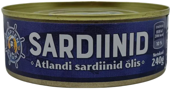 Kapten Grant sardiinid õlis 240g