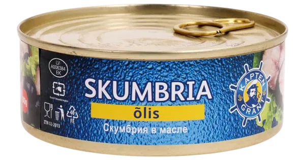 Kapten Grant skumbria õlis 240 g