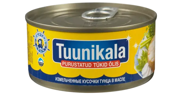 Kapten Grant tuunikala purustatud tükid õlis 185 g