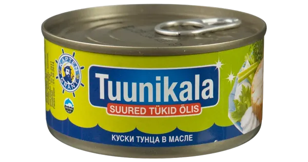 Kapten Grant tuunikala suured tükid õlis 185 g