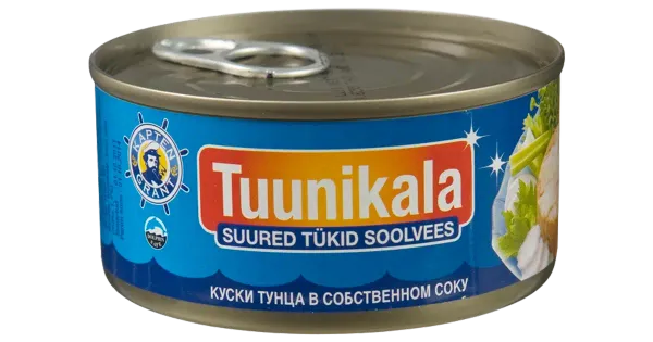 Kapten Grant tuunikala suured tükid soolvees 185 g