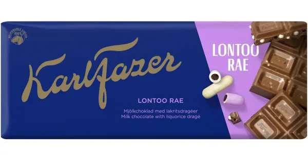 Karl Fazer piimašokolaad lakritsa dražeedega 180g