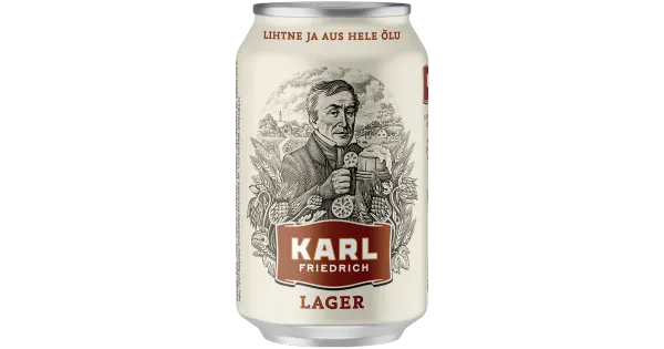 Karl Friedrich hele õlu 5%vol 330ml purk