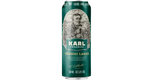 Karl Friedrich Tšehhi Lager õlu 5%vol 568 ml