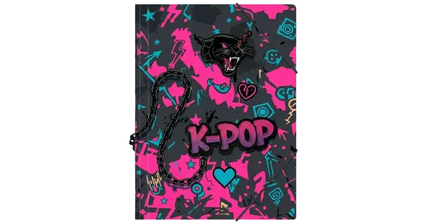 Kartongist kummiga a3 kaaned k-pop dark