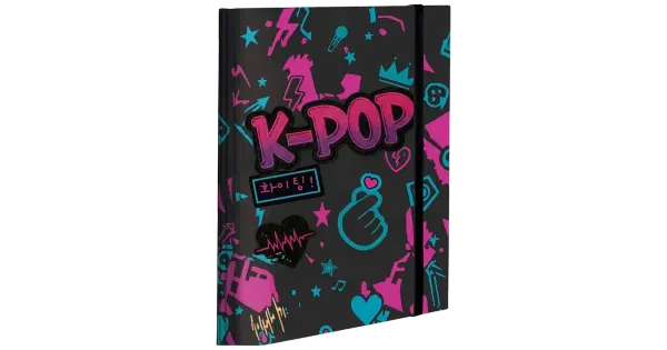 Kartongist kummiga a4 kaaned k-pop dark selg 3 cm