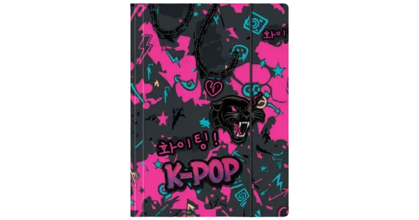 Kartongist kummiga a4 kaaned k-pop dark
