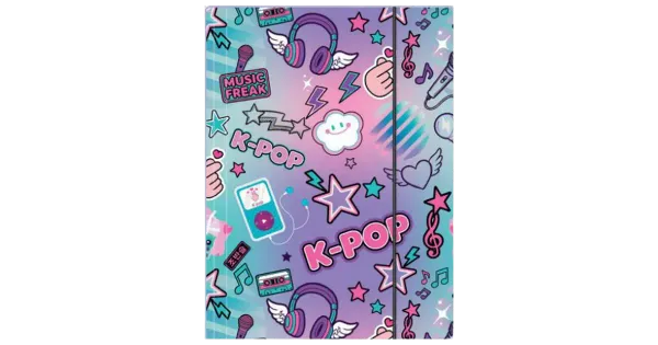 Kartongist kummiga kaaned a4 k-pop light