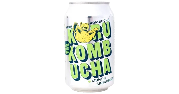 Karu Kombucha mündi-sidruniheina 330ml