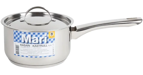 Kastrul Mari Steel 1,5 l kaanega, r/v teras