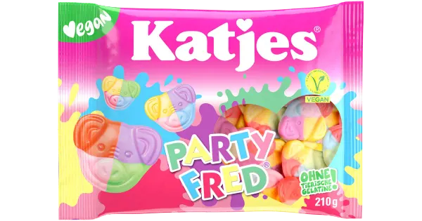 Katjes kummikommid Party Fred 210g