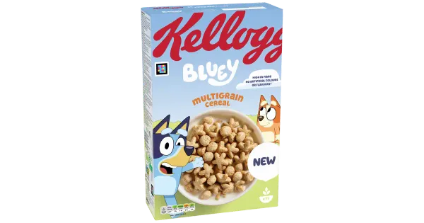 Kellogg's Bluey täisterahommikuhelbed 350g