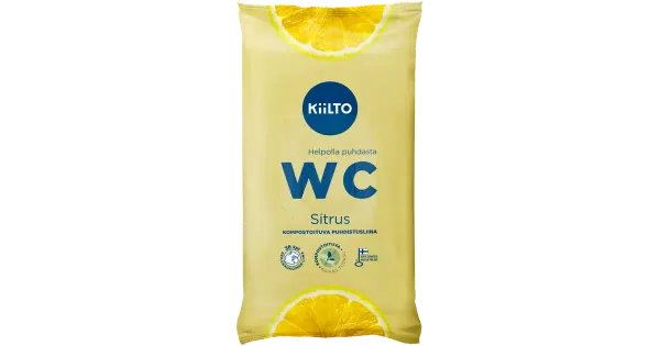 Kiilto WC-puhastuslapid tsitrus 36tk