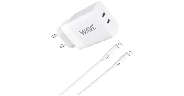 Kiirlaadija GaN 2xUSB-C 35W+USB-C kaabel