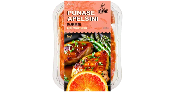 Kikas Broilerikintsuliha punase apelsini maitselises marinaadis 600 g