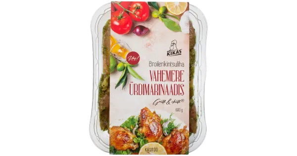 Kikas Broilerikintsuliha vahemere ürdimarinaadis. 600 g Kikas