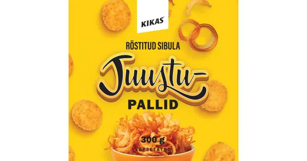 Kikas Röstitud Sibula Juustupallid 300 G