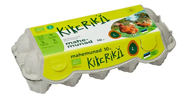 Kikerikii Ökomunad L, 10 tk