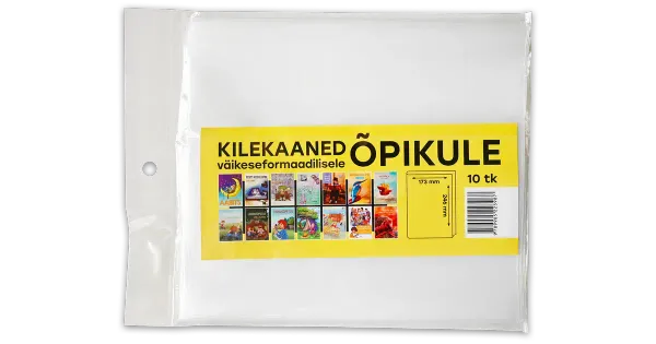 Kilekaaned 17x24 mõõdus õpikule 10 tk