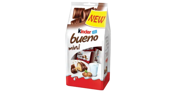 Kinder Bueno mini piimašokolaadivahvel pähklitäidisega 108 g