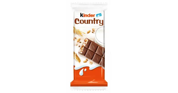 Kinder Country piimašokolaad piimatäidise ja teraviljadega 24g.