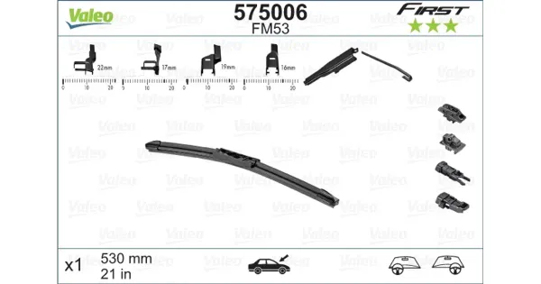Klaasipuhastaja Valeo 575006 530 mm