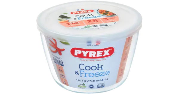 Klaaskauss kaanega Cook&Freeze 1,6l