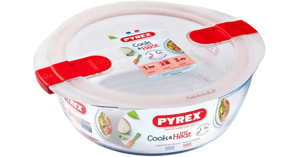 Klaasvorm Cook-Heat 18 cm/1l kaanega