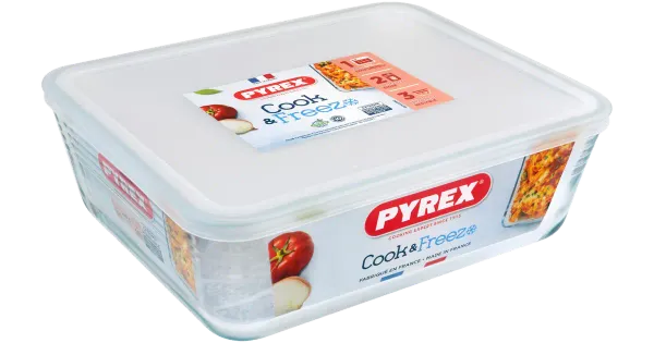 Klaasvorm Cook/Freeze plastkaanega 4l/27x22cm