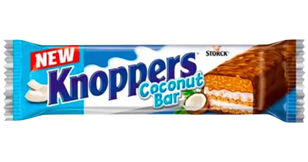 Knoppers CoconutBar, šokolaadibatoon kookosega 40g