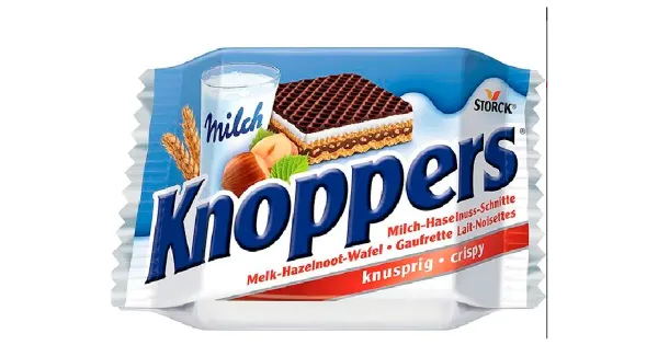Knoppers piima- ja pähklitäidisega krõbe vahvel 25 g
