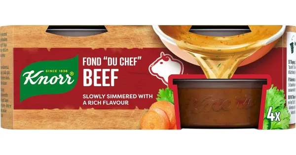 Knorr Fond „du Chef” Beef veisepuljongikontsentraadi portsjonid 4 x 28 g
