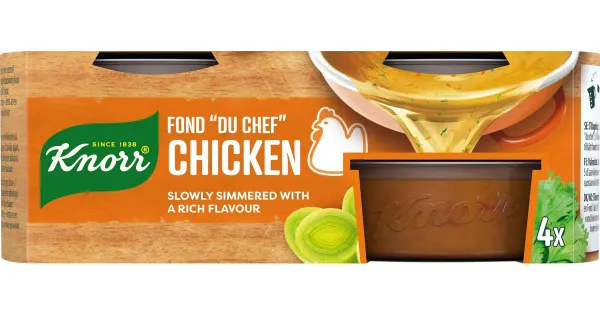 Knorr Fond „du Chef” Chicken kanapuljongikontsentraadi portsjonid 4 × 28 g