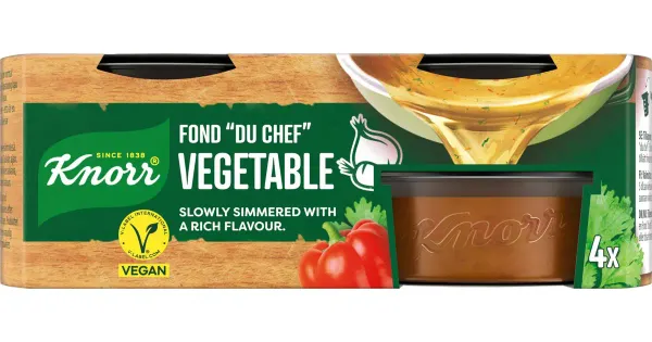 Knorr Fond „du Chef” juurviljapuljongikontsentraadi portsjonid 4x28g