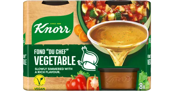 Knorr Fond „du Chef” juurviljapuljongikontsentraadi portsjonid 8x28g vegan