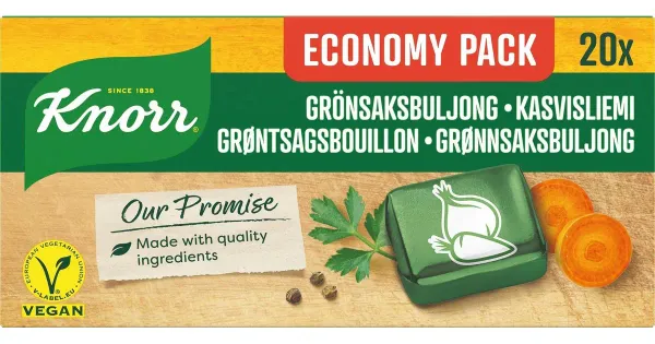 Knorr köögiviljapuljongi kuubik 20 x 10 g