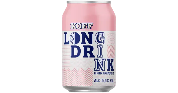 Koff Long Drink Pink Grapefruit muu alkohoolne jook 5,5%vol 330ml