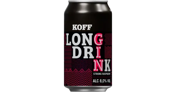Koff Long Drink Strong Raspberry muu alkohoolne jook 8%vol 330 ml