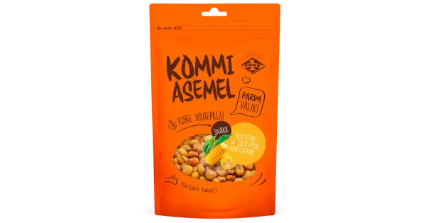 Kommi Asemel  röstitud ja soolatud maisiterad 100g