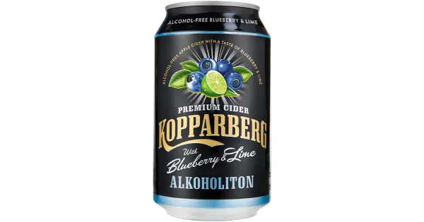 Kopparberg mustika-laimi alkoholivaba siider 330ml