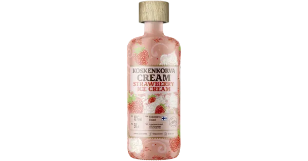 Koskenkorva Cream Strawberry Ice Cream kooreliköör 15%vol 500 ml