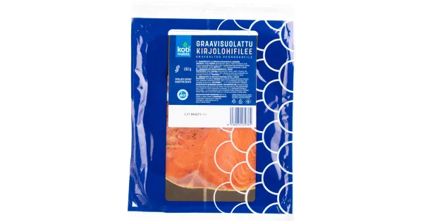 Kotimaista graaviforell viilutatud 150 g