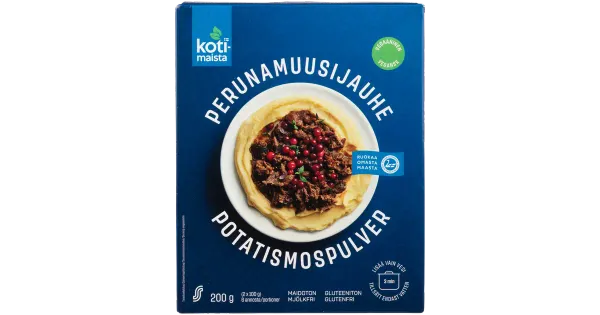 Kotimaista ilma piimata kartulipüreepulber 200 g