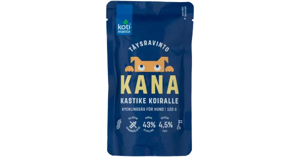 Kotimaista kanakaste koerale 120g