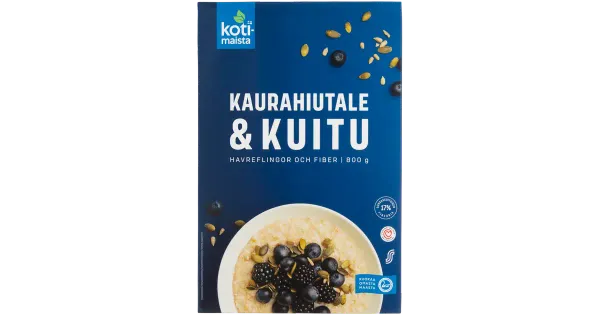 Kotimaista kiirkaerahelbed&kliid 800 g