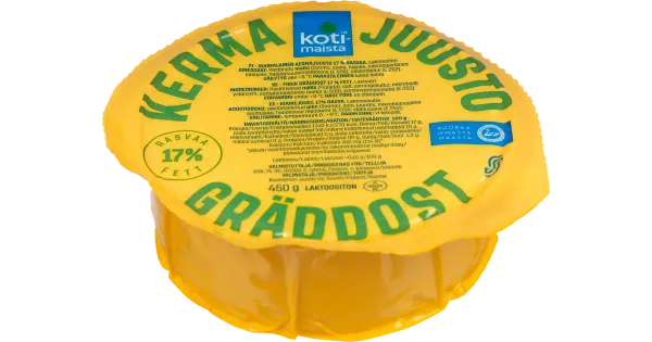 Kotimaista koorejuust 17%, 450 g