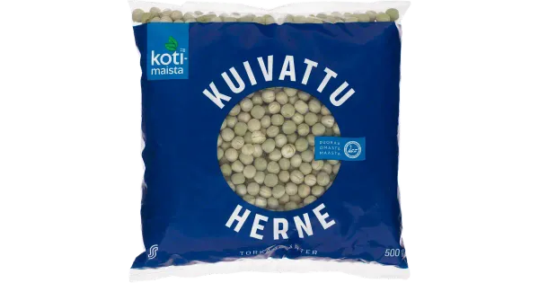 Kotimaista kuivatatud herned 500 g